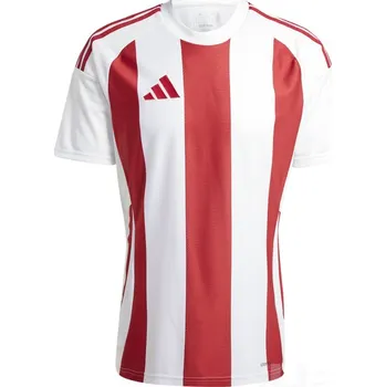Míčový sport Dres ADIDAS STRIPED 24, barva IW21242 bílá - team power červená, velikost 152