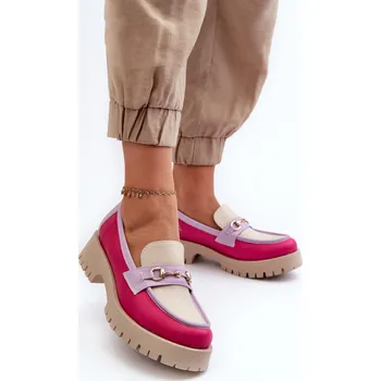 Dámské mokasíny Zazoo 3475 Dámské kožené mokasíny Barva: Barevná, Velikost: 38