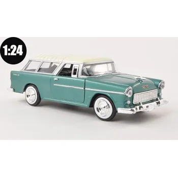 autíčko Chevrolet Bel Air Nomad 1955 1:24 - MOTORMAX Chevrolet Bel Air Nomad 1955 - kovový model auta