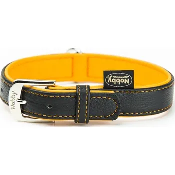 Obojek pro psa Nobby Pacific kožený obojek oranžové lemování L-XL 60cm