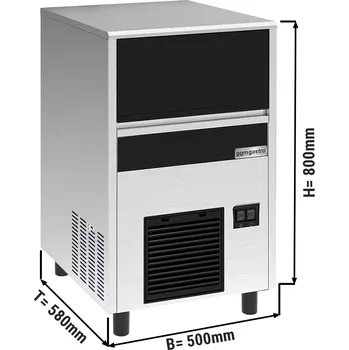 Výrobník ledu G.Gastro Stroj na kostky ledu - válec - 57 kg/ 24 h