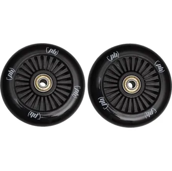 Sport Náhradní kolečka do freestyle koloběžky - 100mm PU, černé, 2 ks