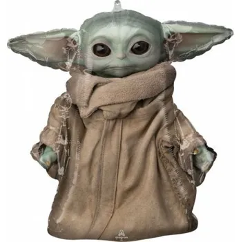 Balónek Baby Yoda / Grogu - Star Wars, fóliový balónek, 66cm x 58cm