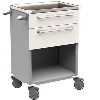 Servírovací stolek MOBI 50 N vozík zdravotnický, plast ABS, bílá