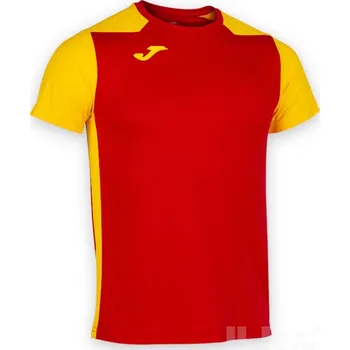 Běžecké oblečení Triko JOMA RECORD II, barva červená - žlutá, velikost S