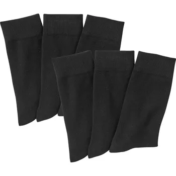 Pánské ponožky Blancheporte Sada 6 párů klasických ponožek černá 39-42