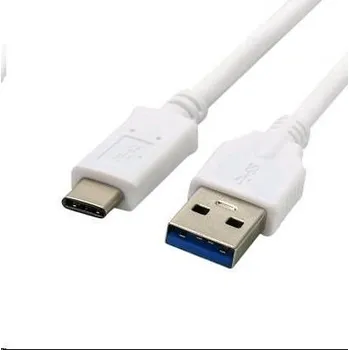 Kabel do PC C-TECH kabel USB 3.0 AM na USB-C kabel (AM/CM), 1m, bílý