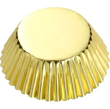 Potravinová fólie Košíčky na muffiny zlaté metalické 50x35mm 1000ks - Cakesicq