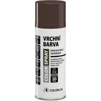 Barva ve spreji Colorlak Sprej Color, vrchní barva RAL8017 hnědá lesklá, 400 ml