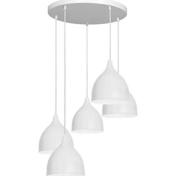 Luminex Závěsné světlo Nanu pětilampové kulaté světle šedé světle šedá, bílá 5 x 60 W - Doprava zdarma