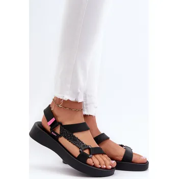 Dámské sandále Vonné sandály na suchý zip ZAXY LL285062 Barva: Černá, Velikost: 35/36