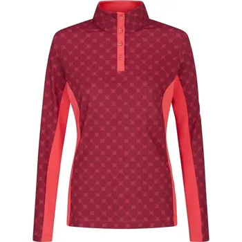 Golf PING Lolette Printed dámská mikina, tibetan red multi/cayenne dámské, 12