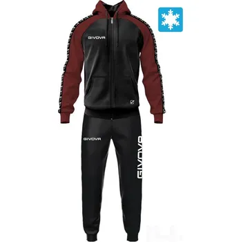 Souprava GIVOVA ITALIA 103, barva 1008 černá - vínová, velikost 2XL