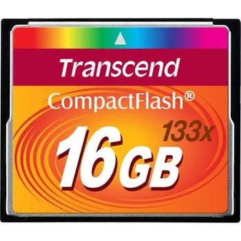 Ukládání dat TRANSCEND Compact Flash 16GB (133x)