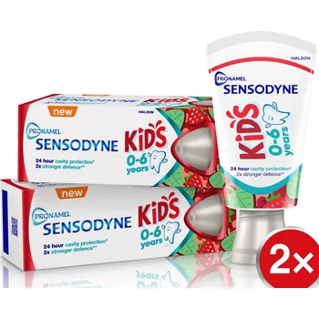 Dentální hygiena Sensodyne Kids zubní pasta pro děti 0-6 let 2× 50ml