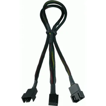 Kabel do PC Gelid 3-pin - 4-pin x2, 0,35 m, černá (CA-PWM-01)