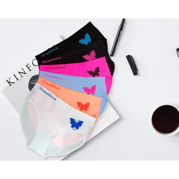 Kalhotky GREENICE Dámské kalhotky MOTÝL 6585 - 3 kusy Velikost: M/L