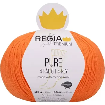 Příze Regia Premium Pure 25 Oranžová (Příze Pure Regia Premium 25 Orange)