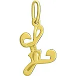 Zlatý přívěsek písmeno L