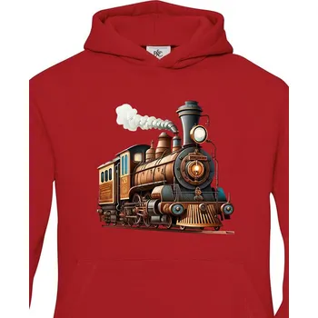 Chlapecká mikina Dětská mikina Lokomotiva, Barva Červená, Velikost 146-152, Canvas Dětská mikina Bezvatriko.cz 1826