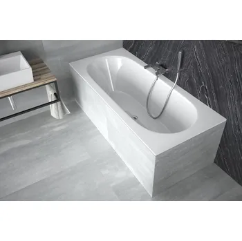 Vana Vana VITAE SLIM 150x75x42 cm obdélníková univerzální s nožičkami bílá VANVITAE150SLIM+OLVPINOZ