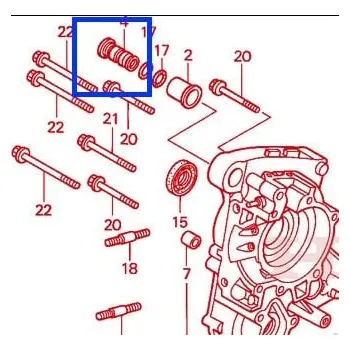 Honda Uložení motoru - pouzdro vnitřní 11105KAB000