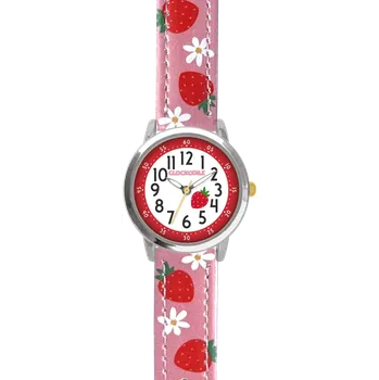 Hodinky CLOCKODILE Náramkové růžové dívčí dětské hodinky JAHODY CWG5220 ( )