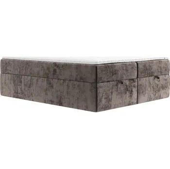 Postel Maison de Rêve Hnědá čalouněná postel boxspring FREJA 180 x 200 cm