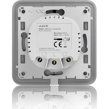 Centrální jednotka pro chytrou domácnost Ajax LightCore (1-gang) - Relé pro LightSwitch (spínač řazení 1)