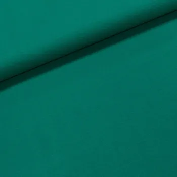 Bavlněný úplet TEPLÁKOVINA SP-GRETA 61, jednobarevná uni zelená, š.180cm (látka v metráži)