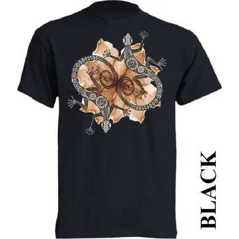 Dívčí tričko levne-detske-bavlnene-tricko-dekorace-jesterky Barva: Black -černá, velikost: 128