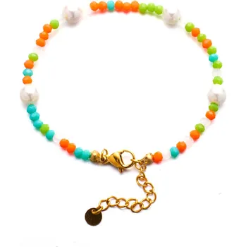 Náramek Troli Hravý pozlacený náramek s barevnými korálky + 2 měsíce na vrácení zboží