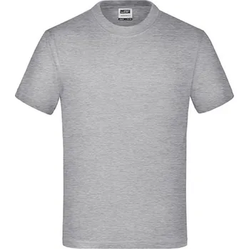 Chlapecké tričko James&Nicholson Dětské triko JN019 Grey Heather XL (146/152)