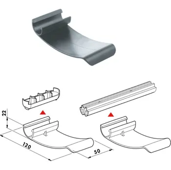 kabelová chránička Camar Držák kabelu TWISTER Černý