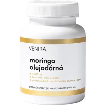 Přírodní produkt VENIRA Moringa olejodárná 1200 mg 80 cps.