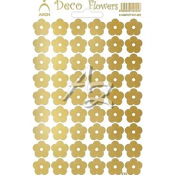 samolepka samolepka holografická-Květinky Zlaté