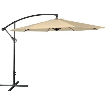 Slunečník KSTL TS-300 Slunečník závěsný hliníkový 300 cm, béžový