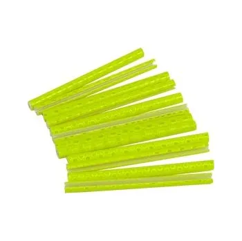 Cyklosvítilna odrazka do výpletu na drát clip 12ks svítivě žlutá