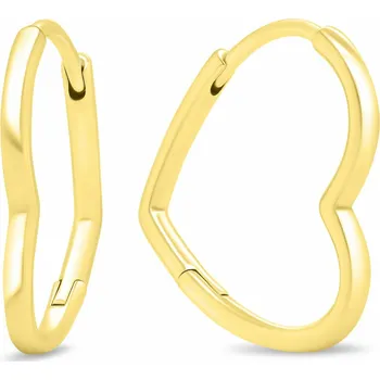 Náušnice Brilio Silver Romantické pozlacené náušnice ve tvaru srdcí EA391Y + 2 měsíce na vrácení zboží