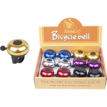 Zvonek na kolo Bjorn Daehlie zvonek, klasik, 53mm, barevný elox, sada 12 ks