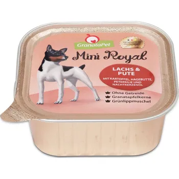 GranataPet Mini Royal s lososem a krůtím masem 22x150g