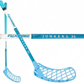 Florbalová hůl Floorbee Junkers Jet 35 Limited blue/white vel. 96cm (=106cm) levá kulatá (levá ruka dole)