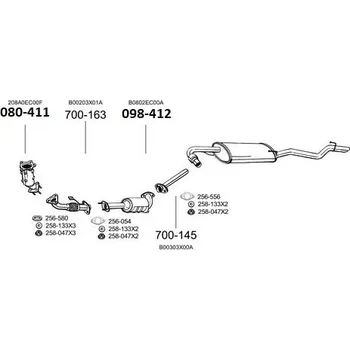 Filtr pevných částic filtr pevných částic Bosal 095-114