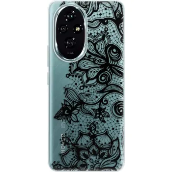 Pouzdro na mobilní telefon Odolné silikonové pouzdro iSaprio - Black Lace - Honor 200