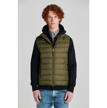 Pánská vesta VESTA GANT LIGHT DOWN GILET JUNIPER GREEN