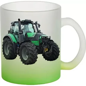 Deutz-Fahr 6160 skleněný hrnek traktor (hrneček s traktorem matné sklo )