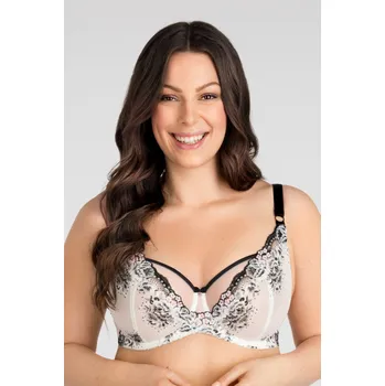 Dámská móda K840 BLACK & WHITE SOFT BRA bílá 65F