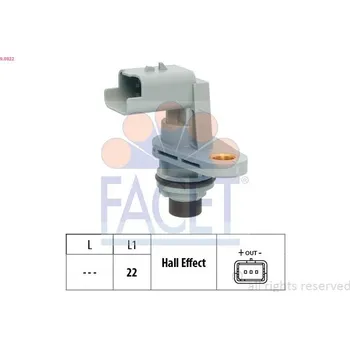Kliková hřídel Senzor, otáčky motoru FACET 9.0822