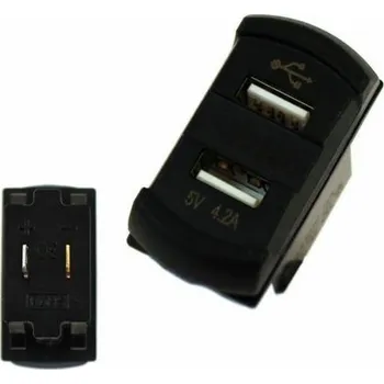 Elektrická zásuvka TurboWorks_F zásuvka 12/24V 2xUSB (4,2A) V
