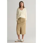 SUKNĚ GANT CHINO SLIT SKIRT DARK KHAKI